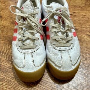 Adidas Samoa White with Pink